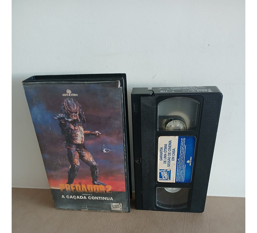 Fita Vhs Predador 2 A Caçada Continua (Usado)
