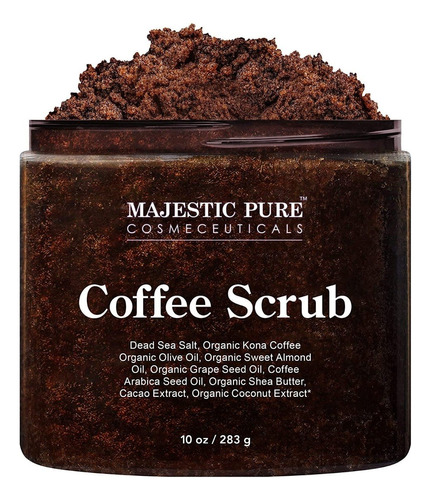  Majestic Pure Arabica Coffee Scrub - Exfoliante Corporal Tot