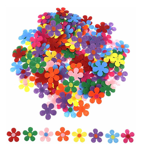 200pcs Flower Fabric Applique Patche Embellishments Die