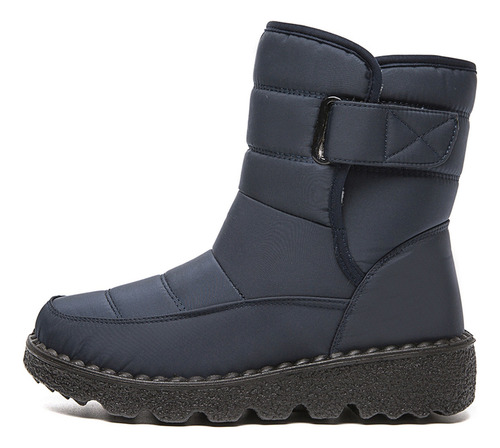 Botas Altas Antideslizantes Para Mujer, Zapatos De Algodón P