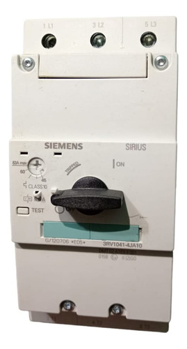 Guarda Motor Siemens 45-63a Sirius 3rv1041-4ja10