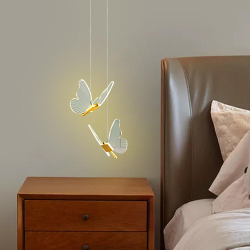 Lámpara De Araña, Decoración De Luz Blanca Doble
