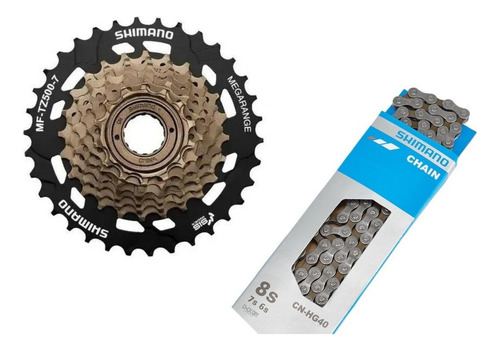 Pacha 7 Velocidades Rosca Con Cadenilla De 7 Shimano Cantidad Máxima De Dientes 34 Cantidad Mínima De Dientes 14 Color Marrón