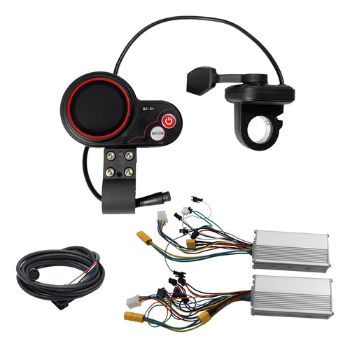 Kit Medidor De Pantalla Lcd Qs-s4 Thumb Throttle De 72 V/48