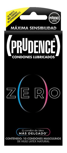 Caja Con 10 Condones Prudence Zero Extra Delgados