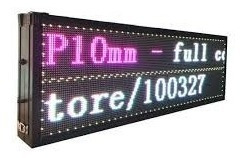Imagen 3 de 8 de Letrero Led Programable Nacional Full Color De 130cm X 40cm