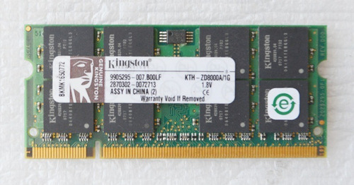 Memoria Ram Kingston Pc2-4200 Ddr2 533 1gb Kth-zd8000a (Usado)