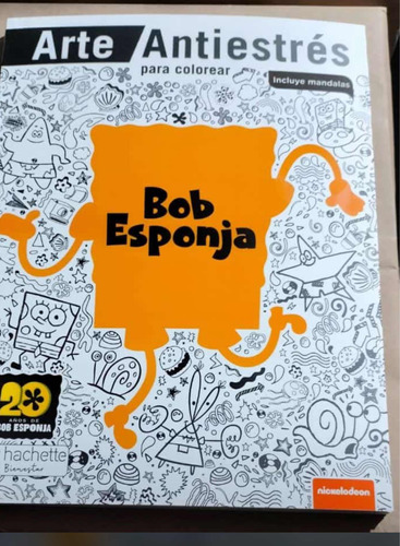 Arte Antiestrés Para Colorear Bob Esponja