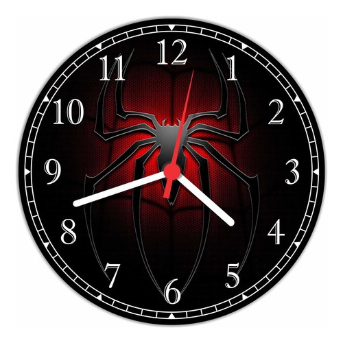 Relógio Parede Homem Aranha Decoração Quartz