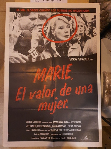 Antiguo Afiche De Cine Original-2134-el Valor De Una Mujer-