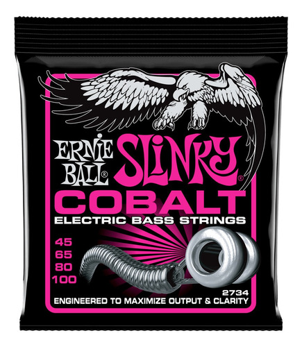 Cuerdas Bajo Eléctrico Ernie Ball Super Slinky 2734 Cobalt