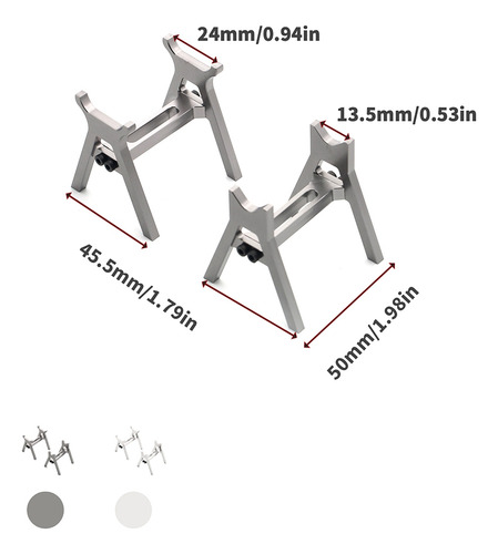 Kit De Soportes Rc De Aleación De Aluminio Para Coches Rc 1/
