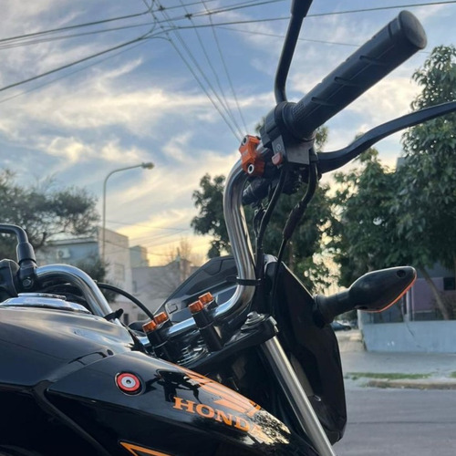Kit 4 Arandelas Copa 8mm + Allen Manubrio Moto Rb Naranja Naranja
