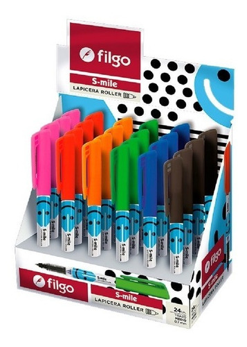 Lapicera Boligrafo Roller S-mile Tinta A Cartucho Filgo X6u