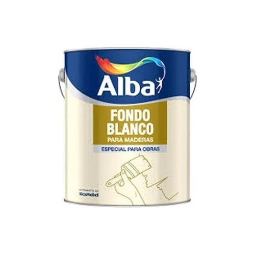Fondo Sintetico Blanco Para Maderas 4 L Alba Standard Mm