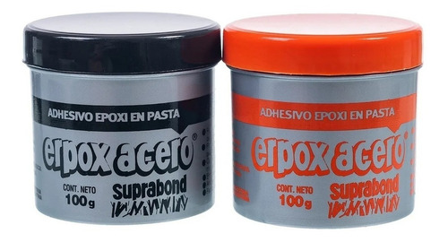 Pegamento Pasta Suprabond Adhesivo ERPOX ACERO ALTA EXIGENCIA no tóxico