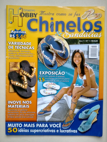 Revista Chinelos E Sandálias 1 Macramé Bordado Costura B673