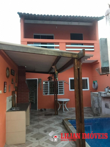 Imagem 10 de 15 de Casa Com Piscina E Edicula / Mongaguá - 704