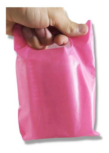 1200 Sacolas Plástica Boca De Palhaço 15x20 - Full Cor Pink