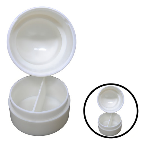 Amasadora y trituradora para tabletas y medicamentos 3 en 1 color blanco