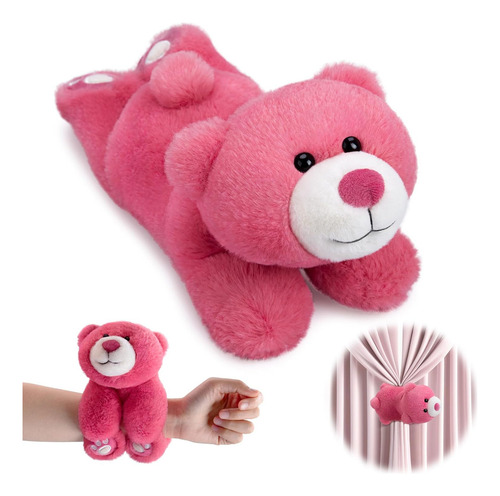 Pulsera De Abrazo Y Bofetada Con Lindo Osito De Peluche Rosa