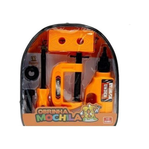 Brinquedo Kit Mochila Ferramentas Infantil Furadeira