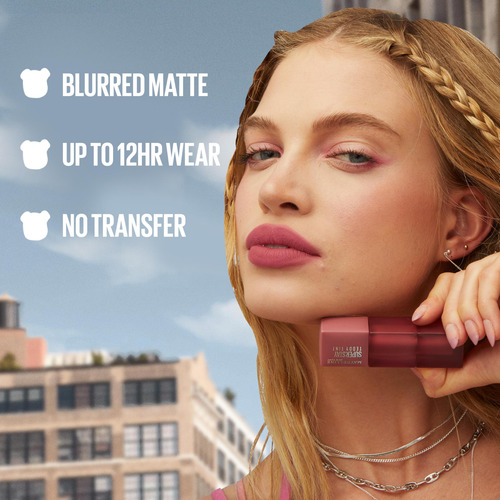 Maybelline Super Stay Teddy Lip Tint, Lápiz Labial Mate