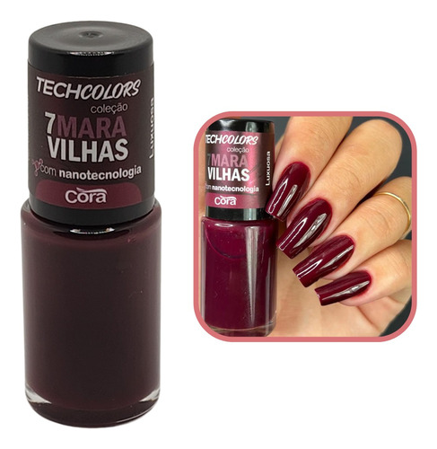 Coleção Esmaltes Techcolors Cora 7 Maravilhas 9ml Cor Luxuosa