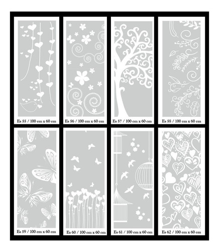 Imagen 3 de 4 de Vinilos Esmerilados Con Diseño A Medida Vidrios