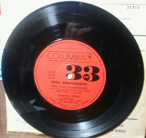 Disco Simple/dob Percy Faith/the Brothers Four/johnny Mathis