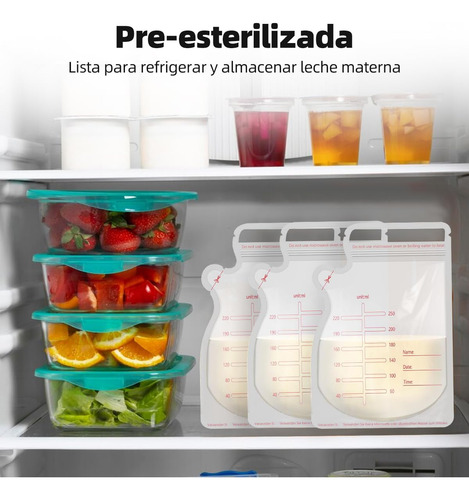 100 Piezas Bolsas Almacenamiento De Leche