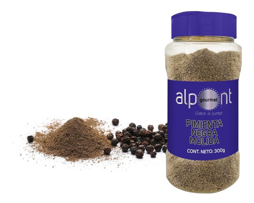 Alpont Pimienta Negra Molida 300 Gramos 2 Piezas
