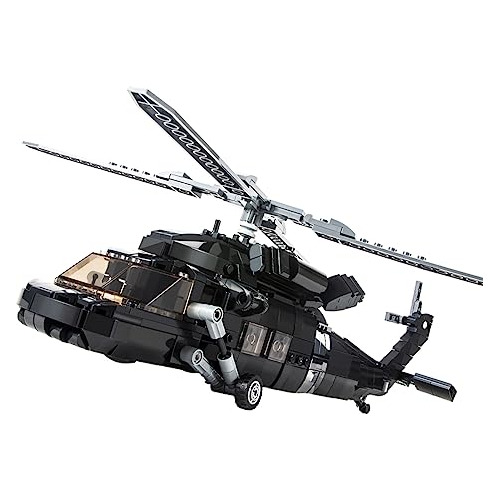 Set De Bloques De Construcción De Un Helicóptero Uh60...