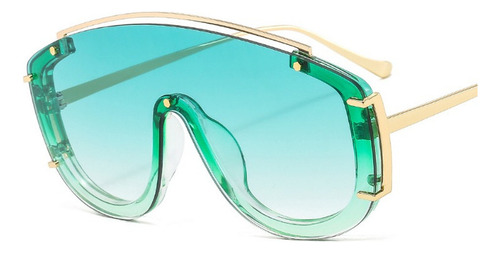 Gafas De Sol Casuales De Gran Tamaño Uv400 De Una Pieza
