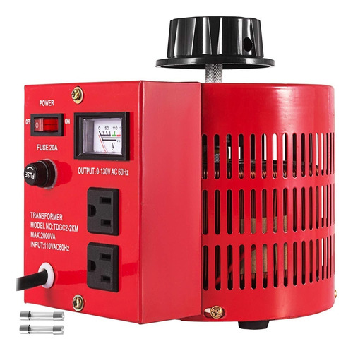 Transformador Variable 2000 Va 110v, 0-130v Regulador