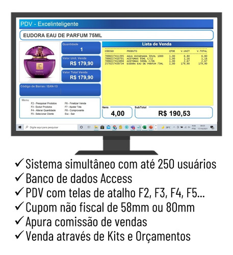 Pdv, Controle De Estoque, Vendas, Carnê, Caixa, Importa Xml