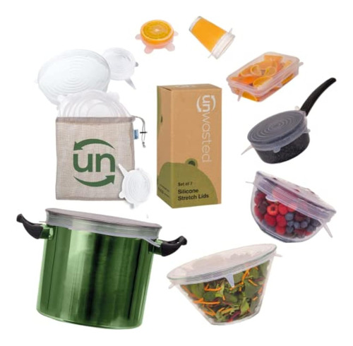 Unwasted Tapas De Silicona Reutilizables (paquete