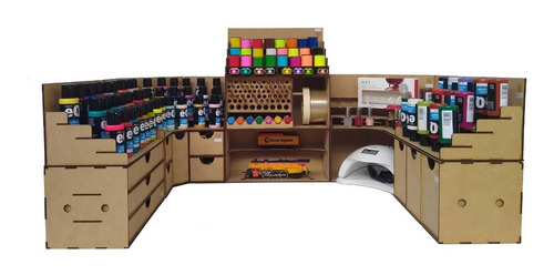 Nico Estacion Modular Trabajo Pinceles Y Herramient (etm 21)