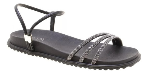  Sandalia Flat Com Strass Anatomica Sua Cia 828614792 