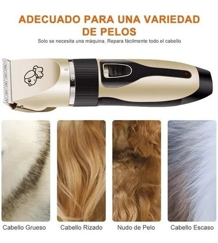 Imagen 6 de 7 de Maquina Corta Pelo Perros Cortadora Usb Accesorios Gatos