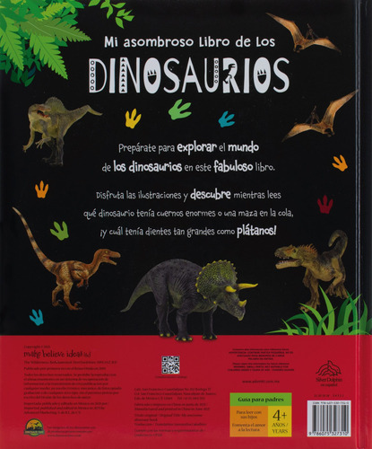 Mi Asombroso Libro De Los Dinosaurios, de Vários. Serie Mi Asombroso Libro  de los: Tiburones Editorial Silver Dolphin (en español), tapa dura en  español, 2021 | Envío gratis