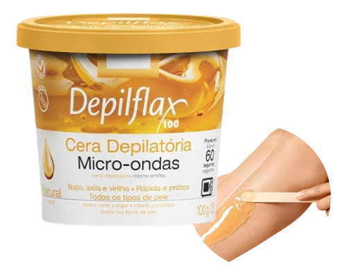 Kit 2 Ceras De Microondas Depilação Natural Depilflax 100g