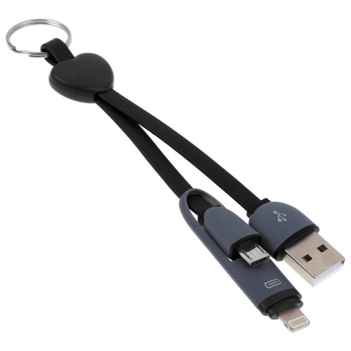 2 En 1 Micro Usb Sync Data Cable Adaptador De Celular