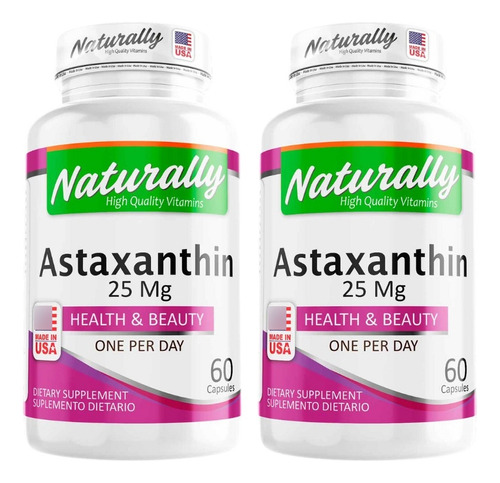 Promo X 2 Astaxanthin 25mg - Unidad a $1608