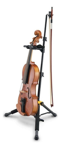 Hercules Ds571bb Soporte Violin Viola Travelite Piso Con Ags Color Negro