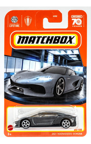 Matchbox Koenigsegg Gemera 45/100 2021 (gris)