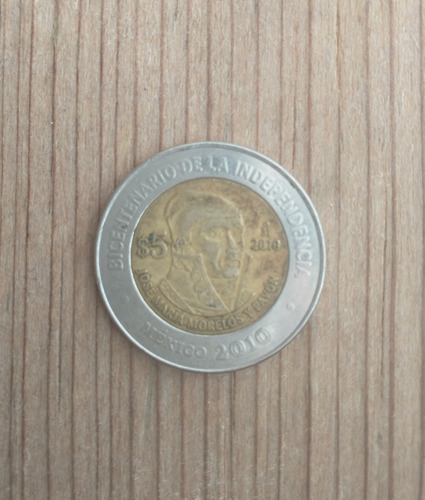 Moneda Bisentenario De 5 Pesos De José Maria Morelos Y Pabon