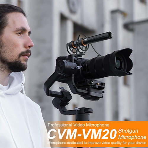 Micrófono Shotgun Comica Vm20 Profesional Supercardioide
