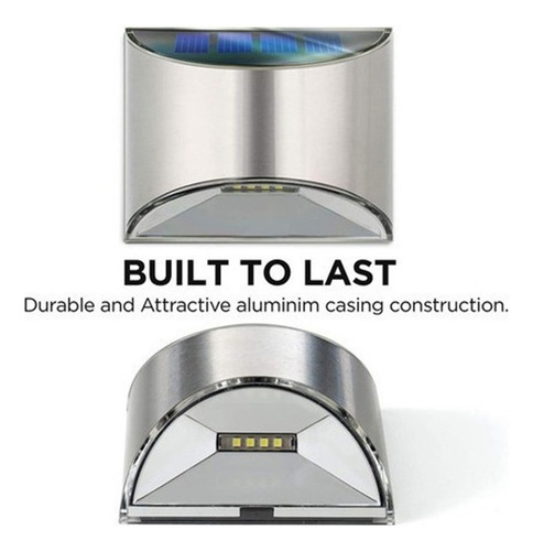 2pc Led Luz Solar Pir Sensor De Movimiento Impermeable Al Ai