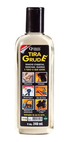 Tira Grude 240ml - Remove Cola, Adesivo, Chiclete, Duplaface